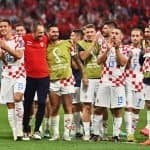 giappone-croazia giocatori della Croazia che esultano japan-croatia