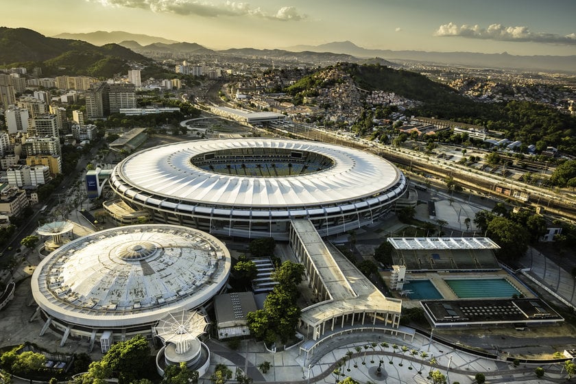 Estádio do Maracanã visto de cima